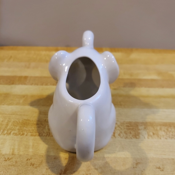 VINTAGE HIC JAPAN HAND-MADE GLOSSY WHITE CERAMIC ELEPHANT MILK/CREAMER 0oz 4"x6" - Picture 5 of 7